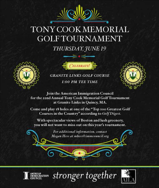 Tony Cook Memorial Golf Tournament